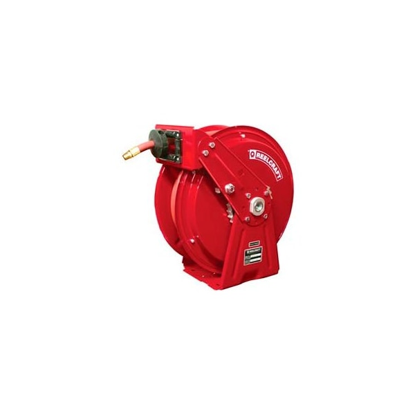 Reelcraft Reelcraft DP7850 OMP 1/2"x50' 3000 PSI Heavy Duty Spring Retractable Compact Dual Pedestal Hose Reel DP7850 OMP - main